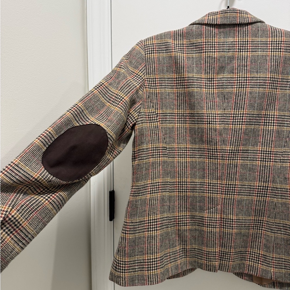 Talbots Multicolor Checkered Jacket - image 4